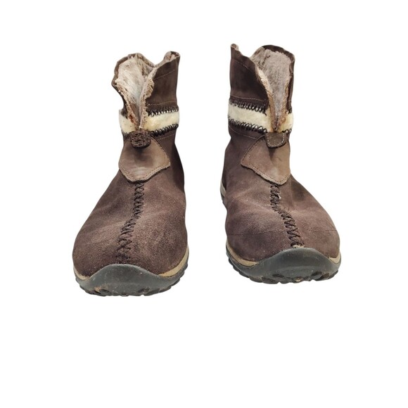Sorel Nicolet Winter Boots Womens Size 8 Brown Slip On Ankle Waterproof - Picture 3 of 12